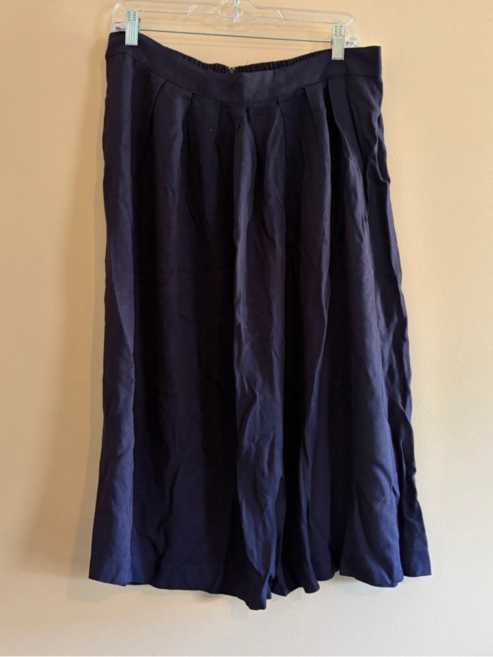 Jessica Howard vintage Navy midi Pleated Skirt
